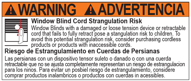 Warning Label for Corded Products