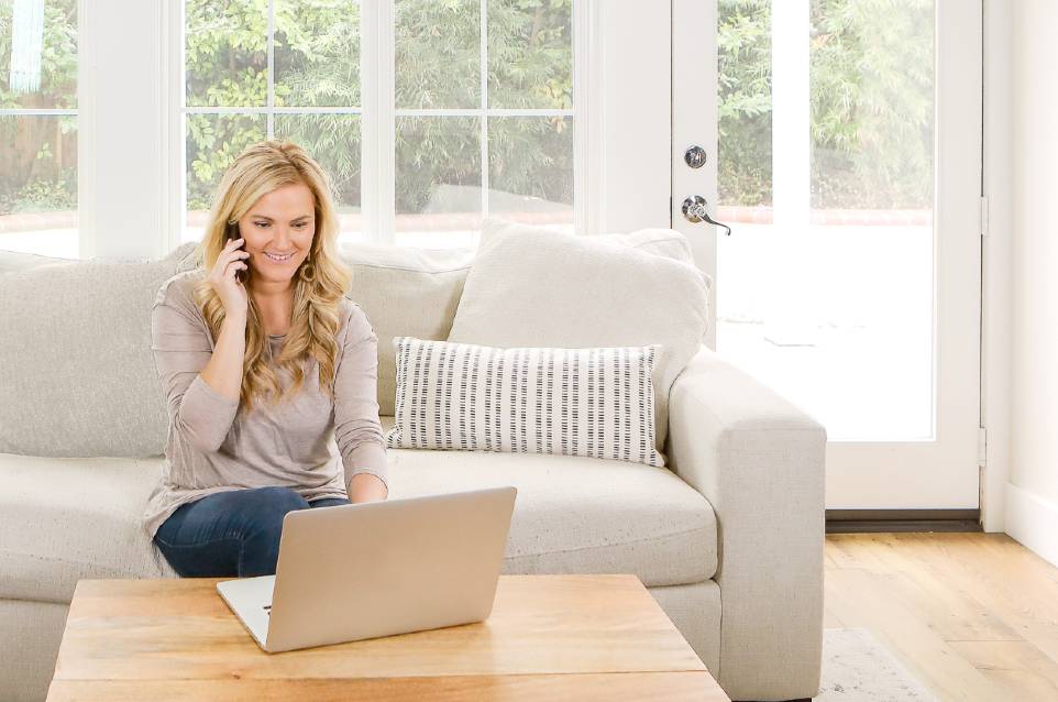 Woman Calling in to Book an Appointment over the Phone